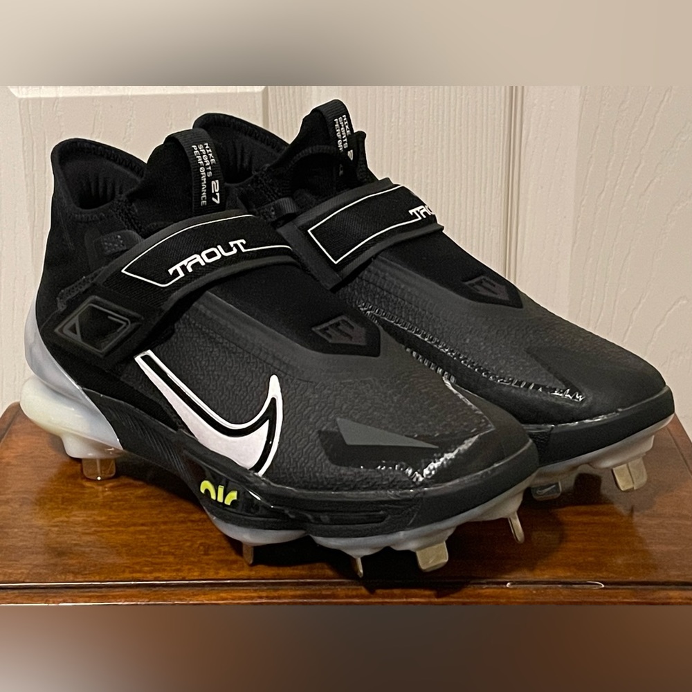 Nike Force Zoom Trout 8 Elite Baseball Cleats CZ5913-010 Black Grey Men Sz 7 NEW